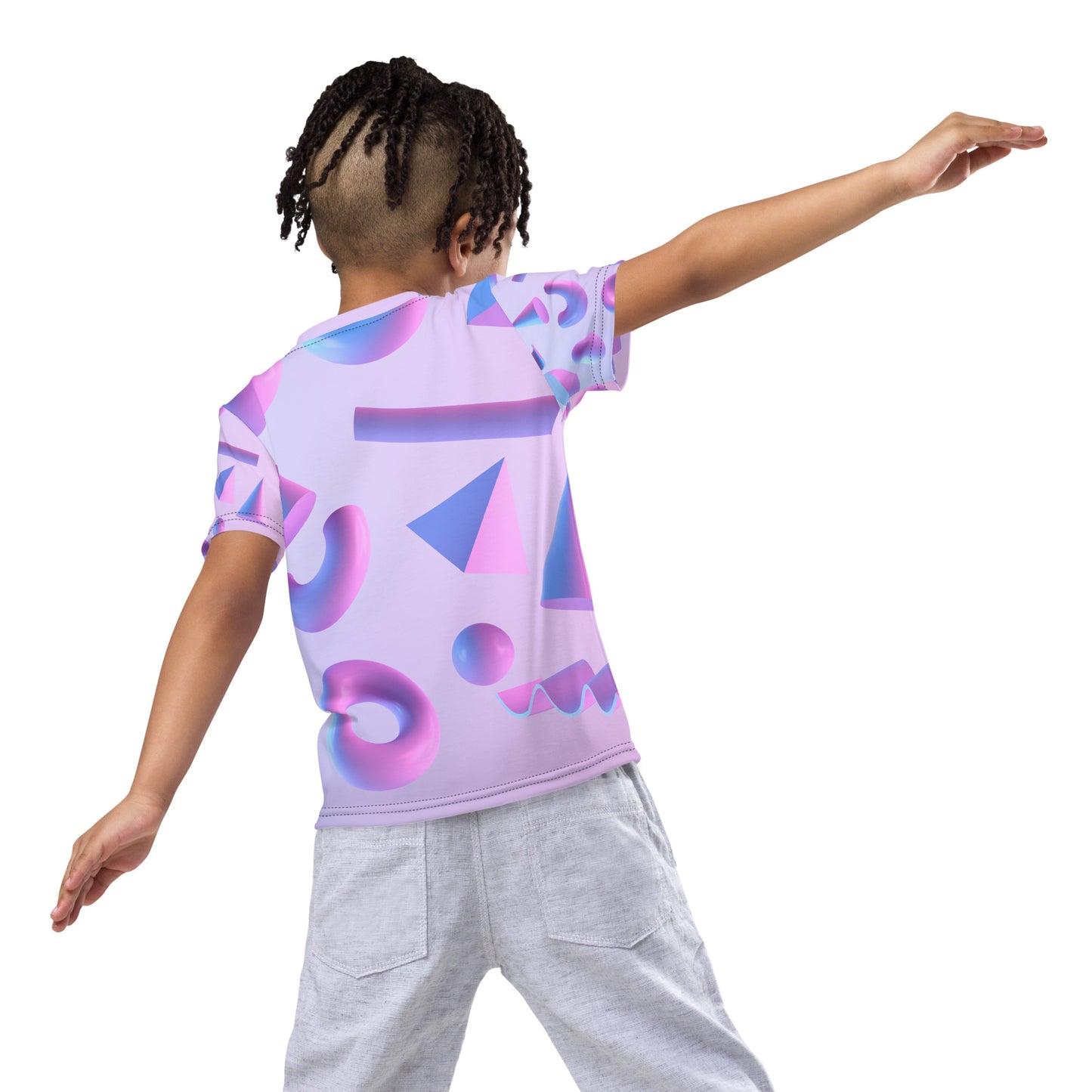 Kids crew neck t-shirt (Purple)