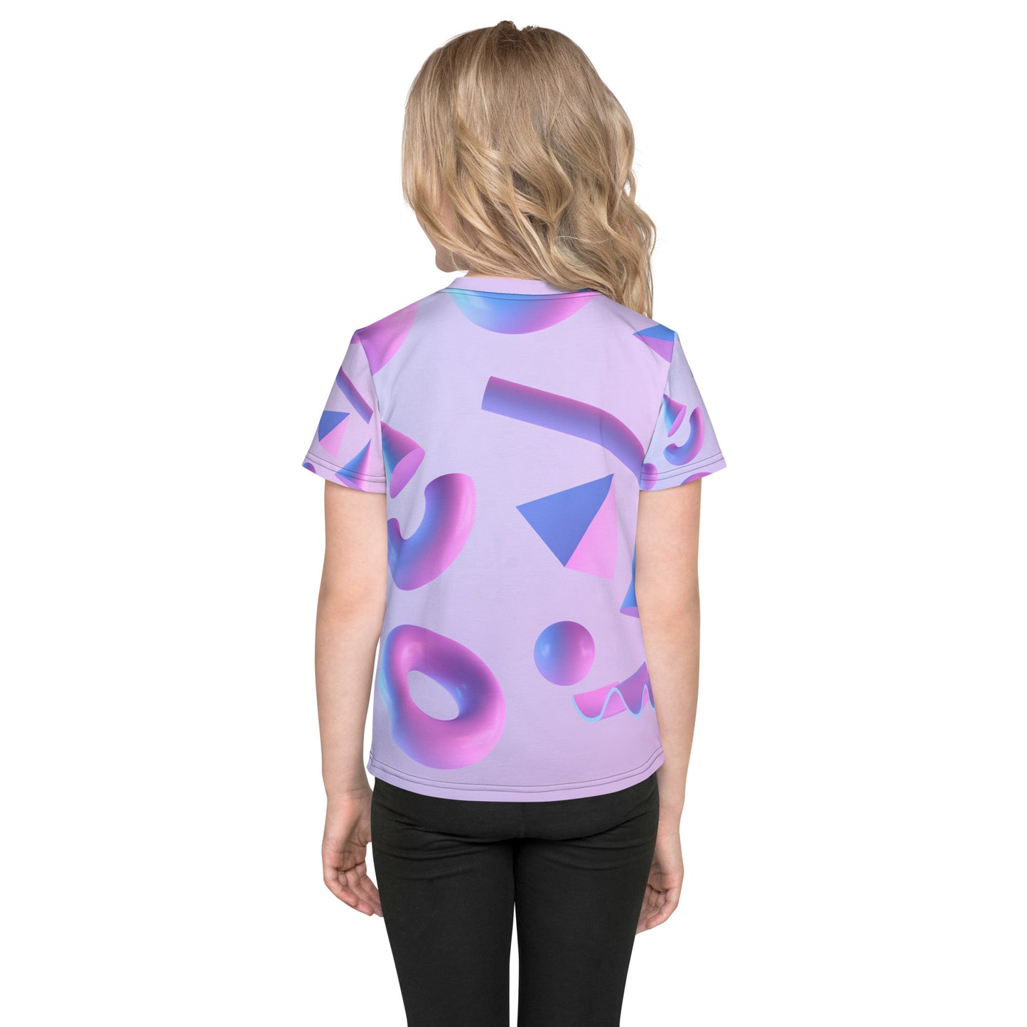 Kids crew neck t-shirt (Purple)