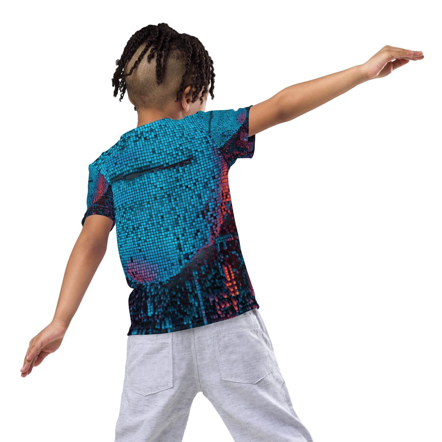 Kids crew neck t-shirt (Blue)