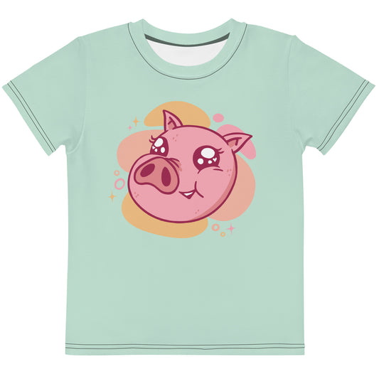 Kids crew neck t-shirt (Piggy)