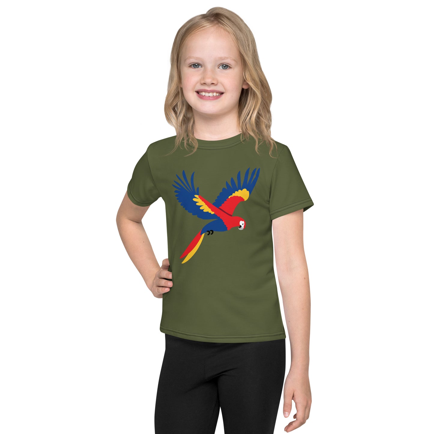 Kids crew neck t-shirt (Parrot)