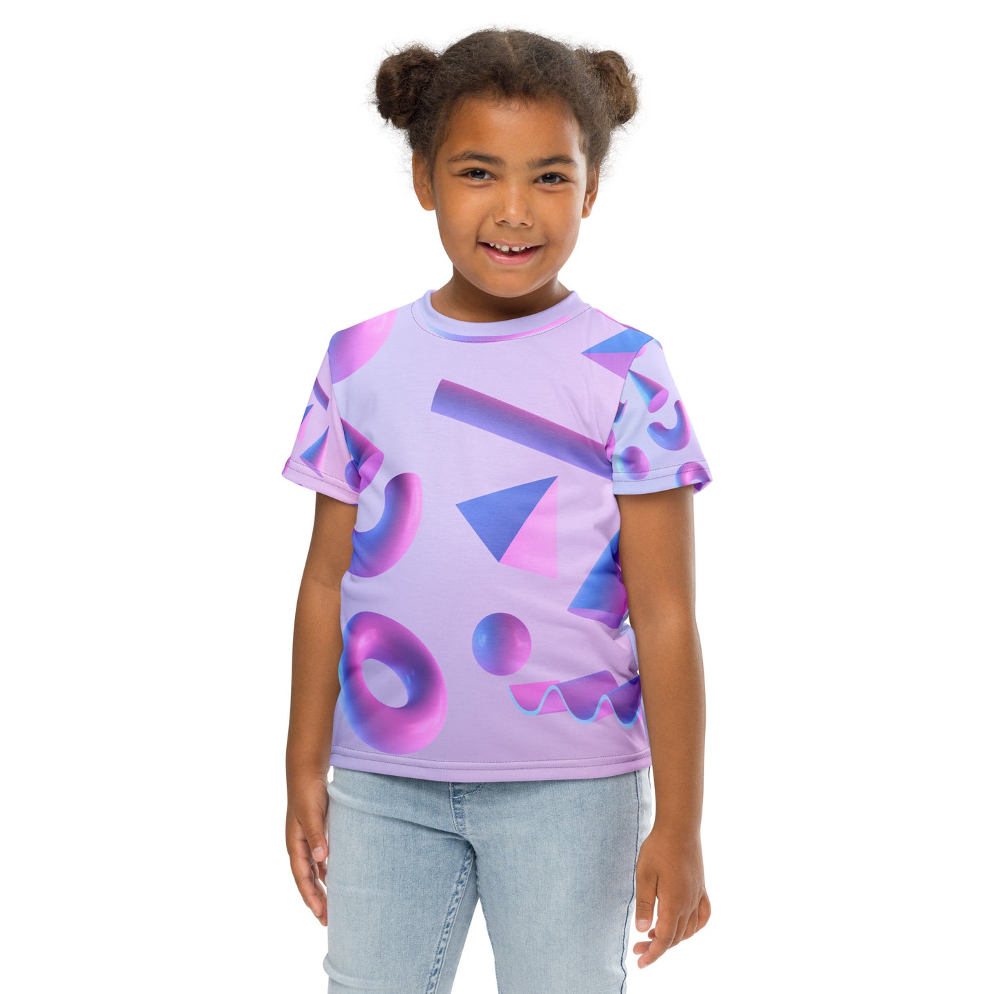 Kids crew neck t-shirt (Purple)