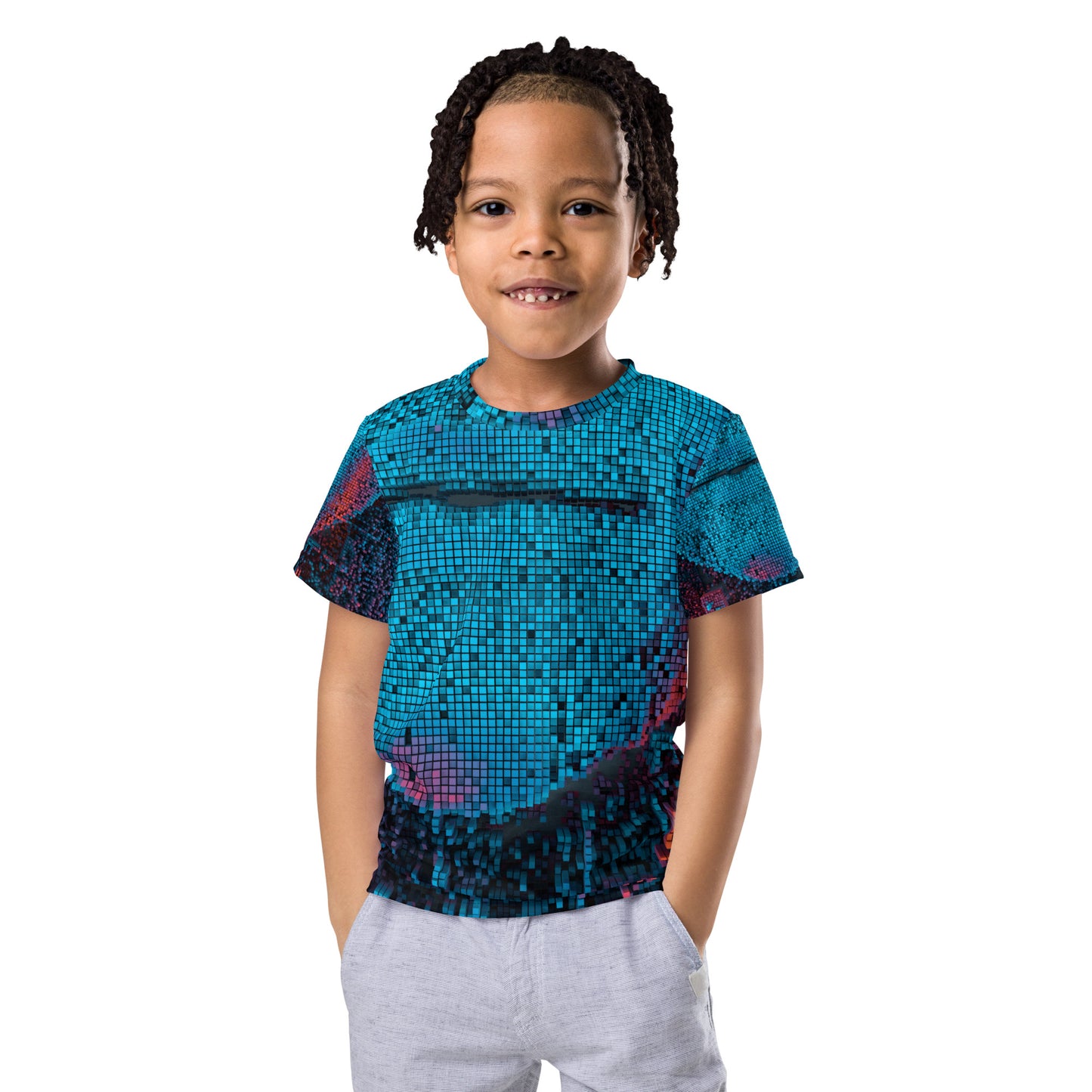 Kids crew neck t-shirt (Blue)