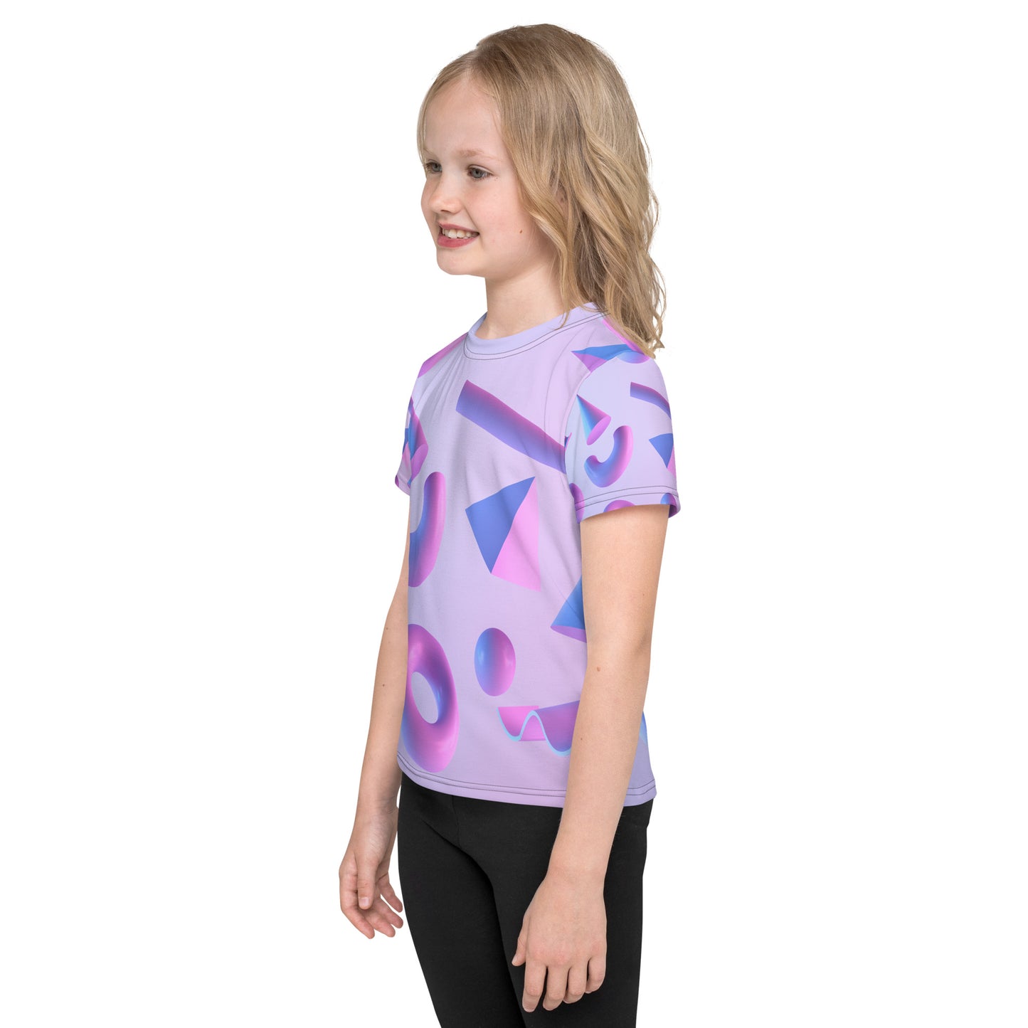 Kids crew neck t-shirt (Purple)