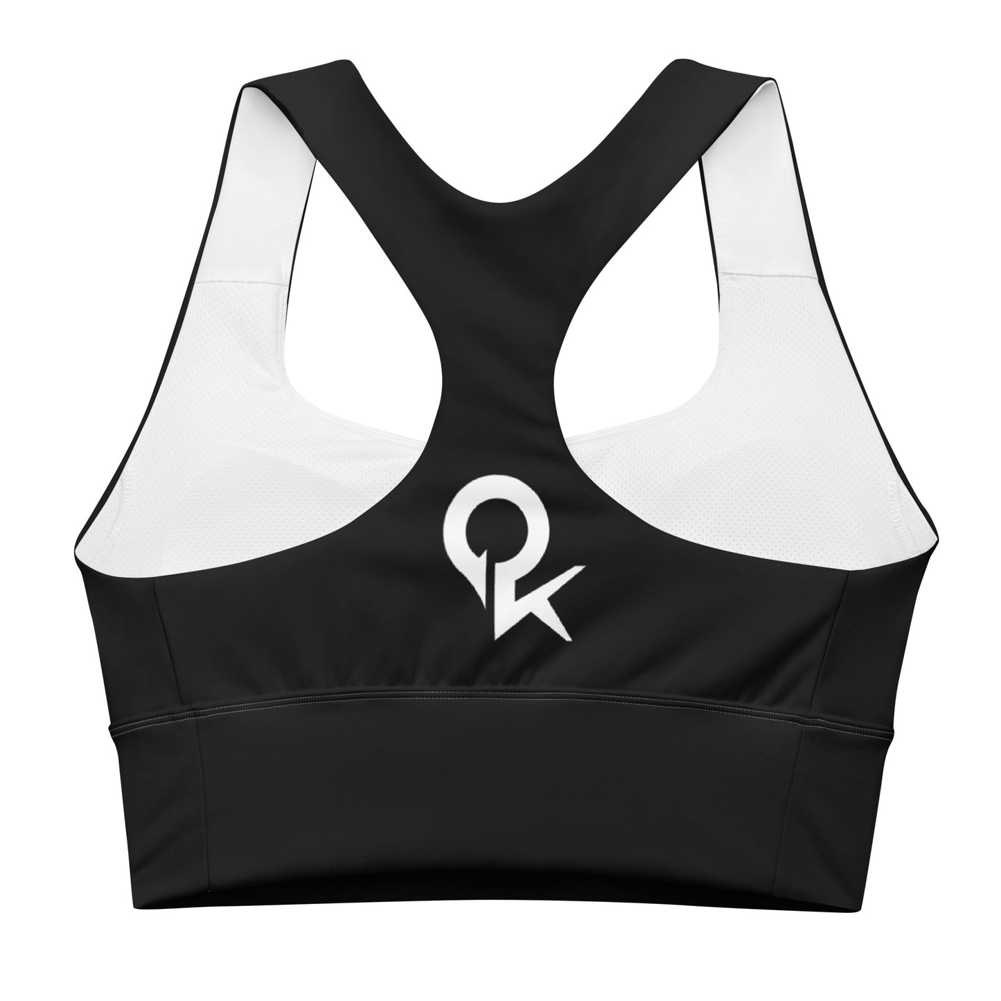 Longline sports bra (Black Quickk)