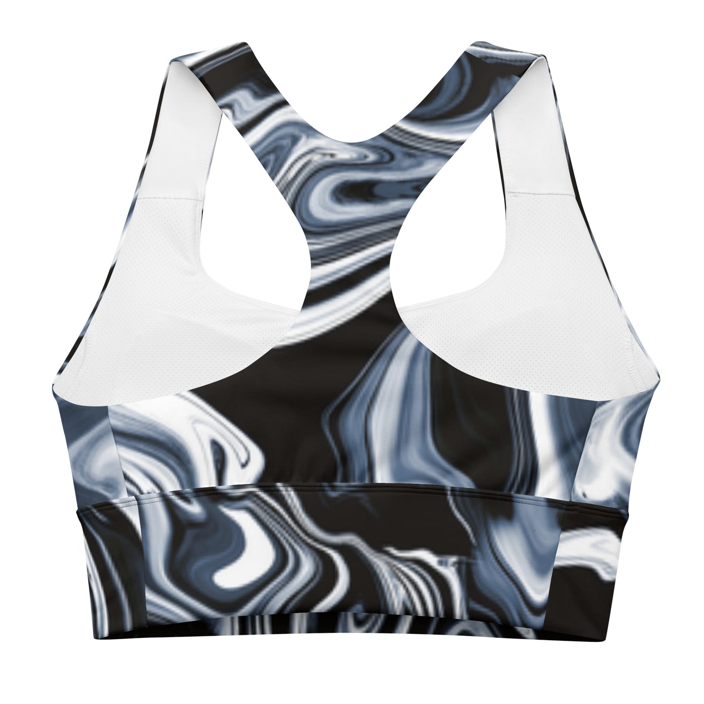 Longline sports bra (Swirl)