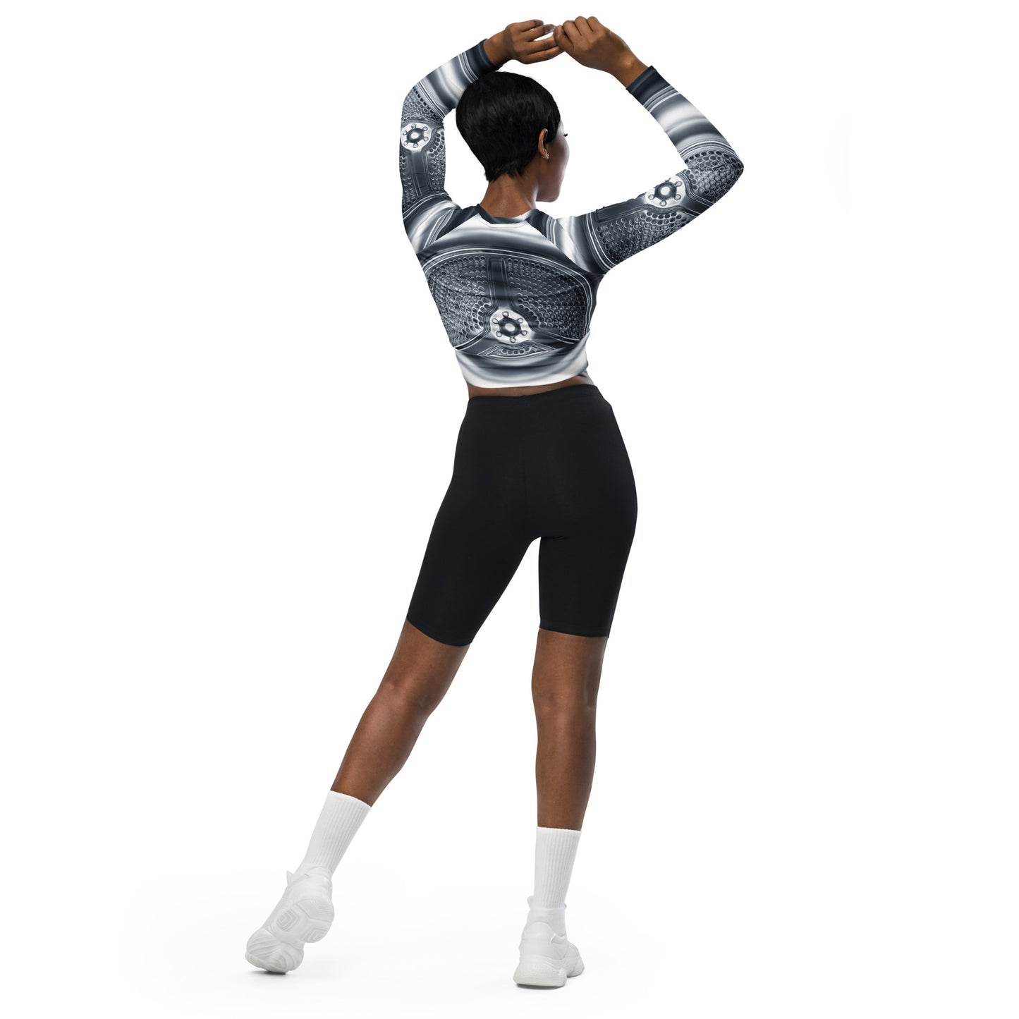 Recycled long-sleeve crop top (Bionic)