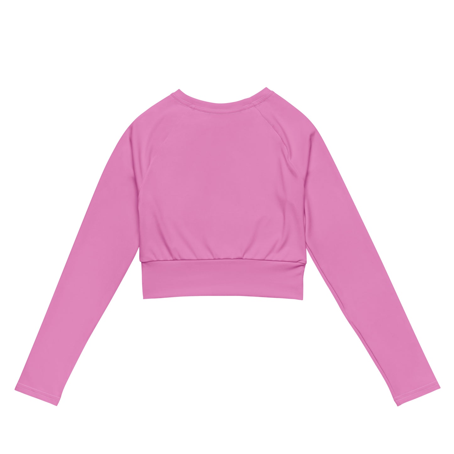 Recycled long-sleeve crop top (Pinkalicious)