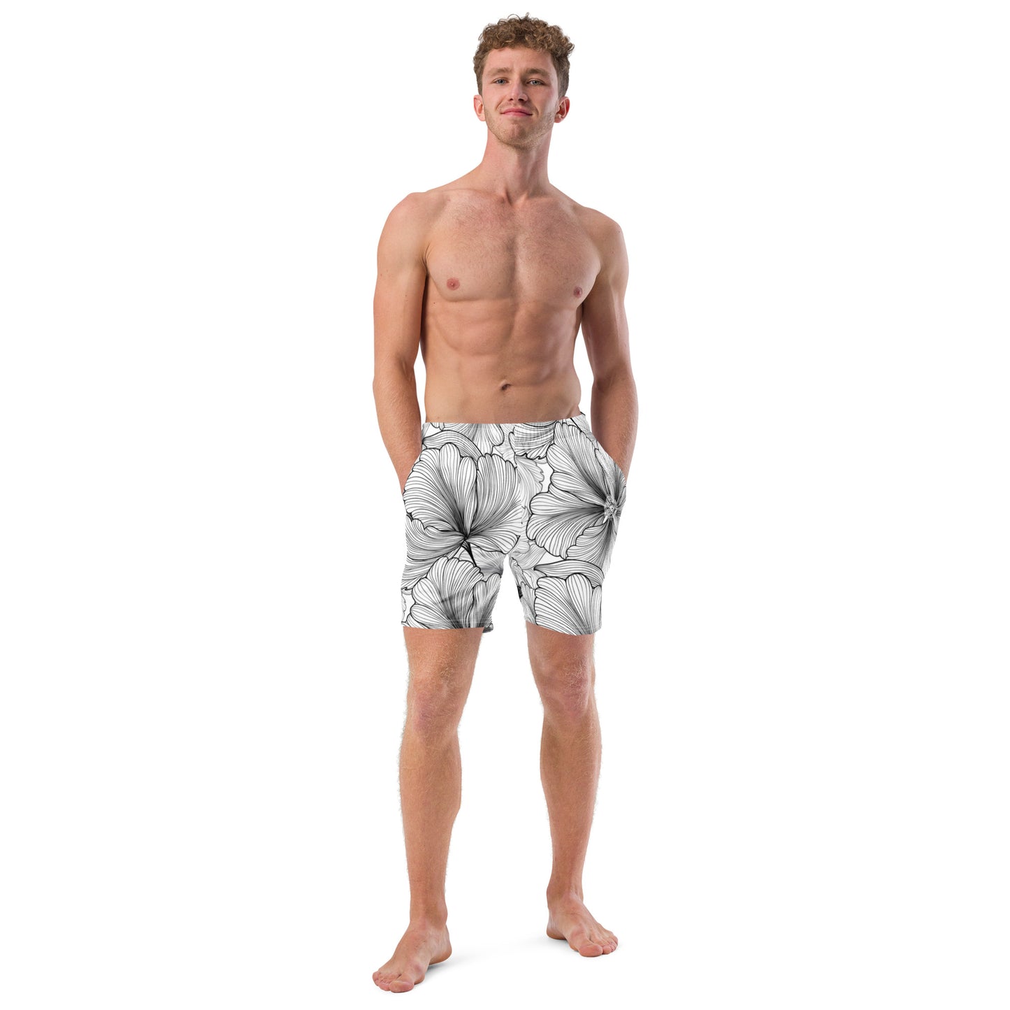 Men's swim trunks (Flowers)