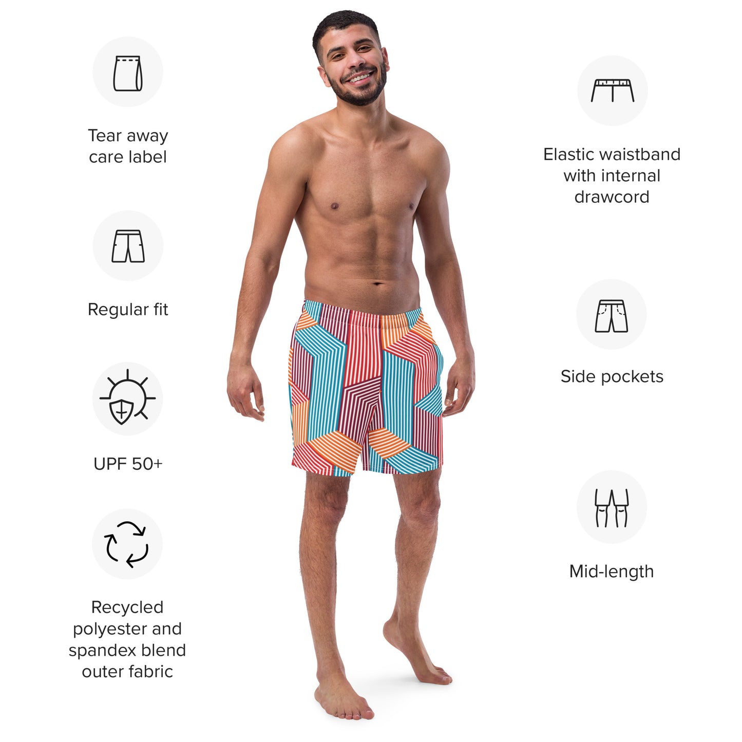 Men's swim trunks (Pattern)