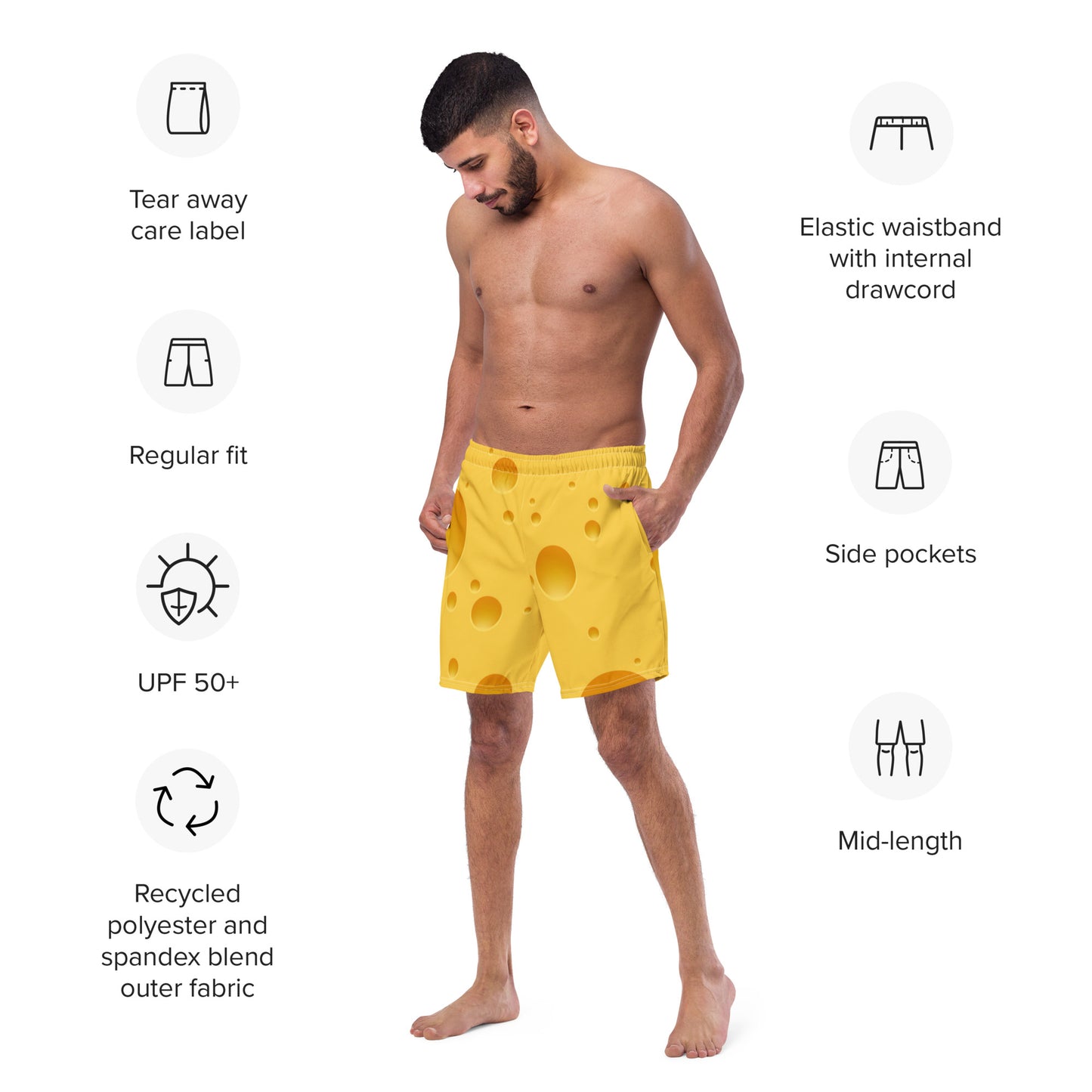 Men's swim trunks (Yellow)