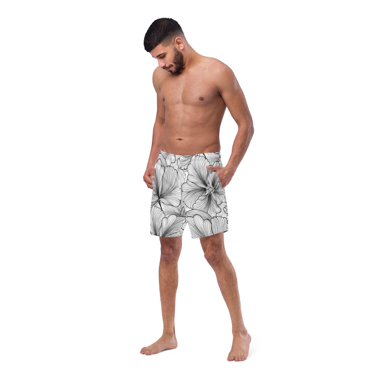 Men's swim trunks (Flowers)