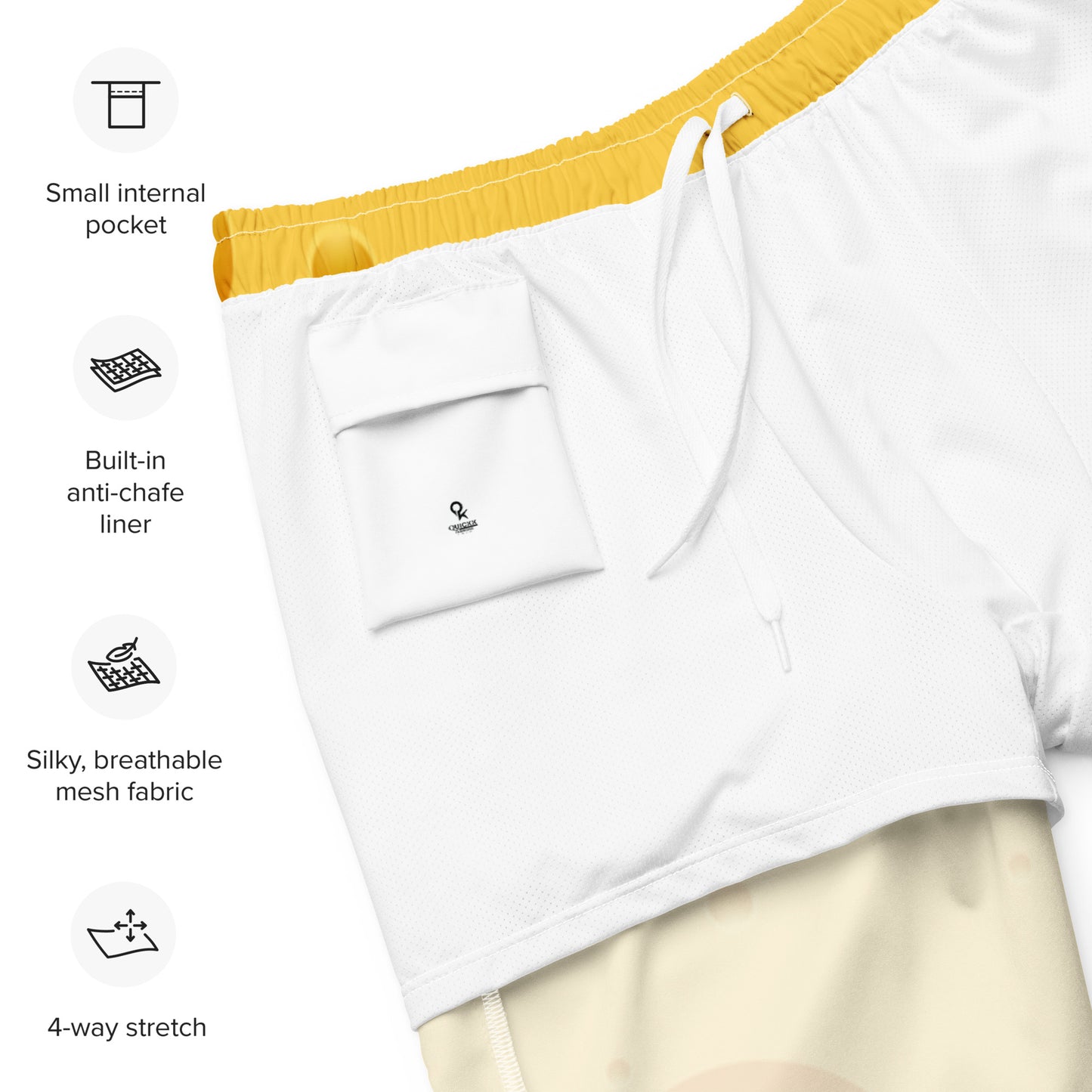 Men's swim trunks (Yellow)