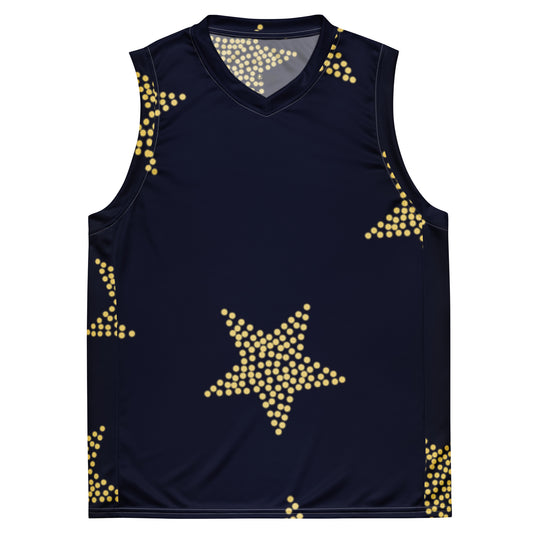 Recycled unisex basketball jersey (Star)