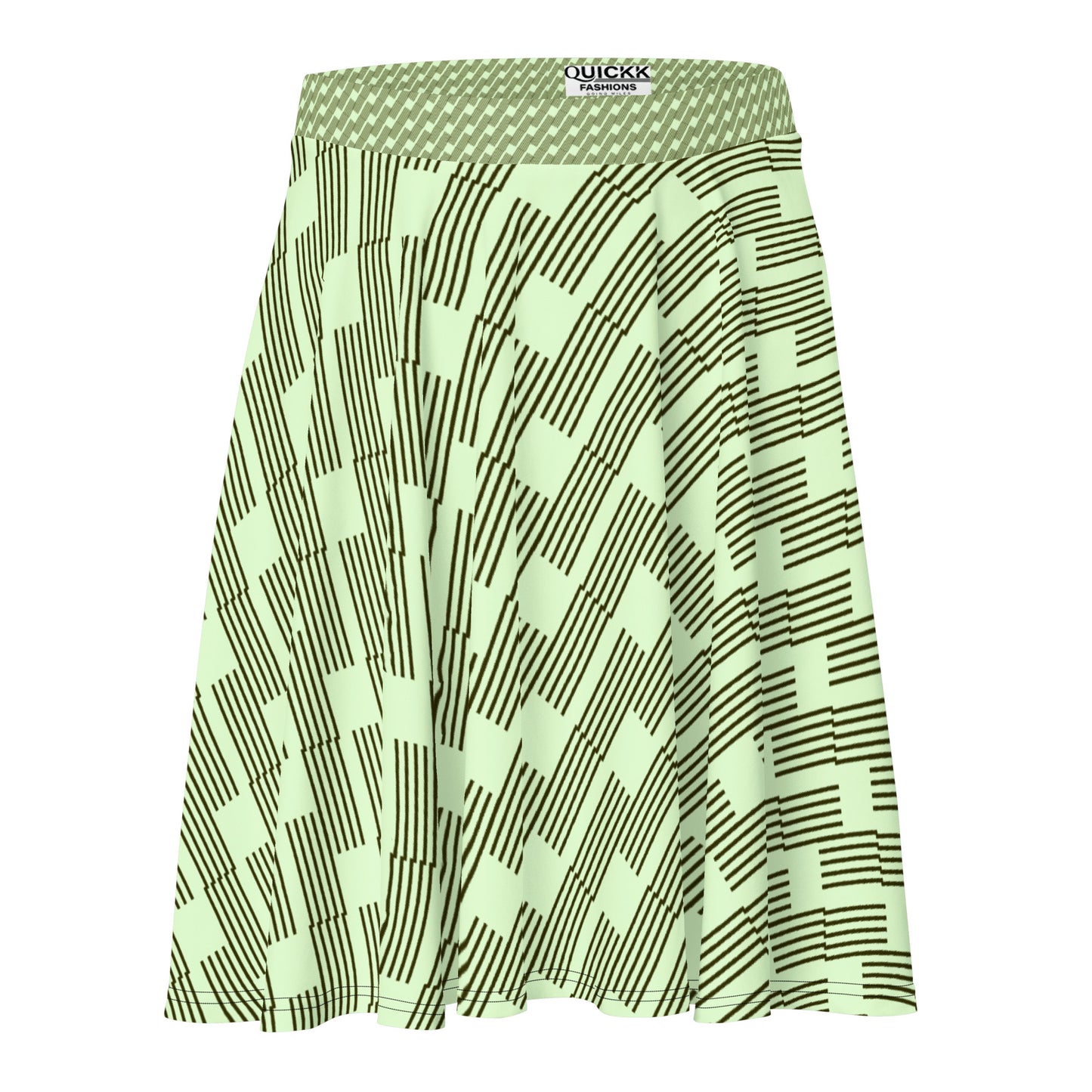 Skater Skirt (Green Lines)