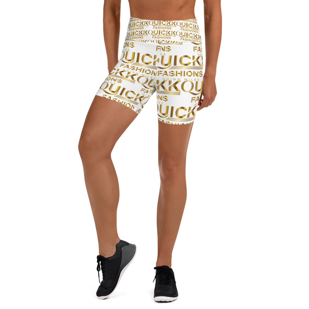 Yoga Shorts (Gold Quickk)