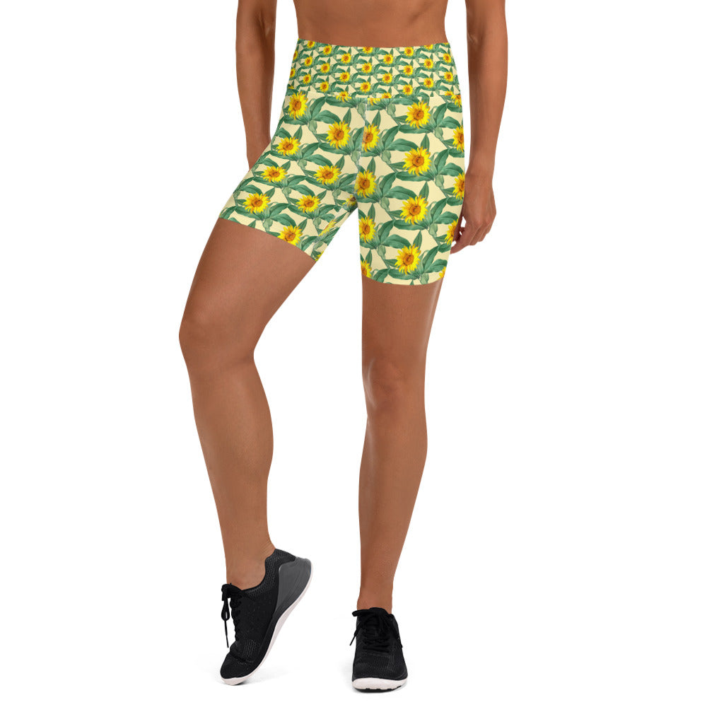 Yoga Shorts (Sunflower)