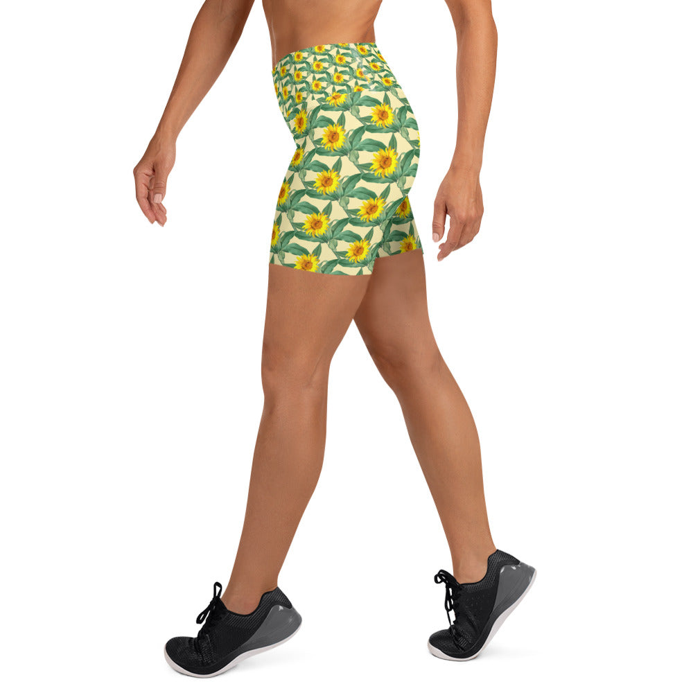 Yoga Shorts (Sunflower)