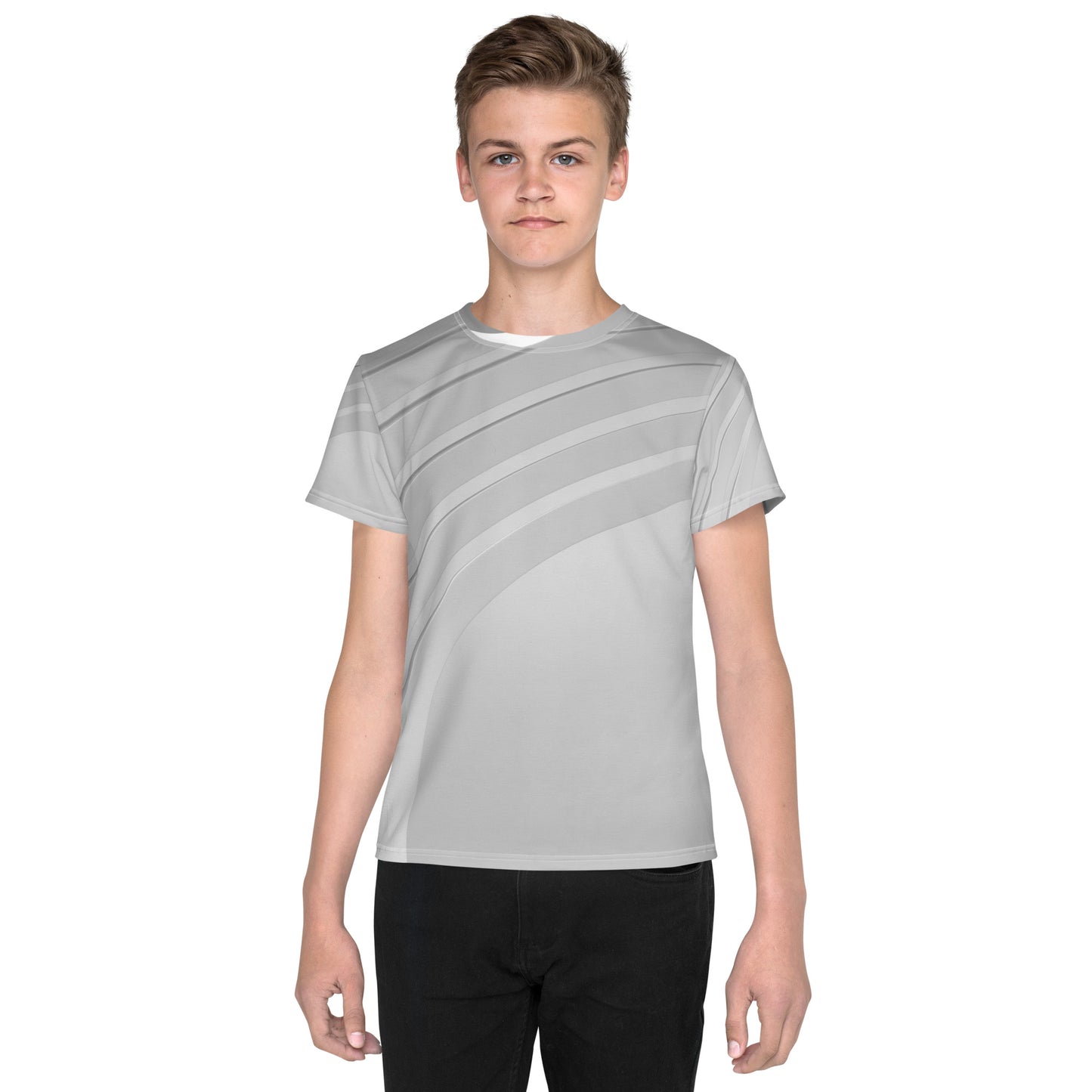 Youth crew neck t-shirt (Gray)