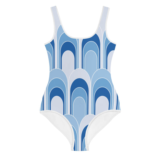 Youth Swimsuit (Blue Retro)