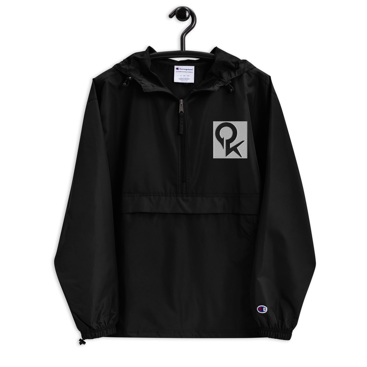 Embroidered Champion Packable Jacket (Square Quick)