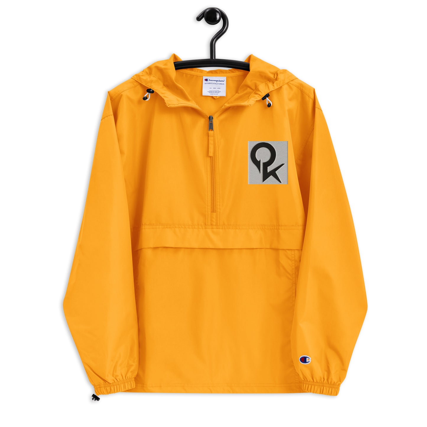 Embroidered Champion Packable Jacket (Square Quick)