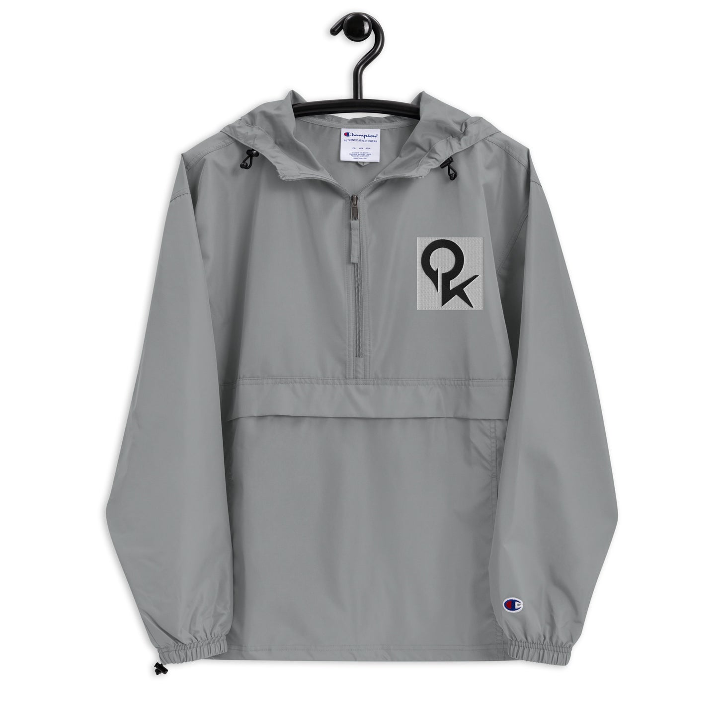 Embroidered Champion Packable Jacket (Square Quick)