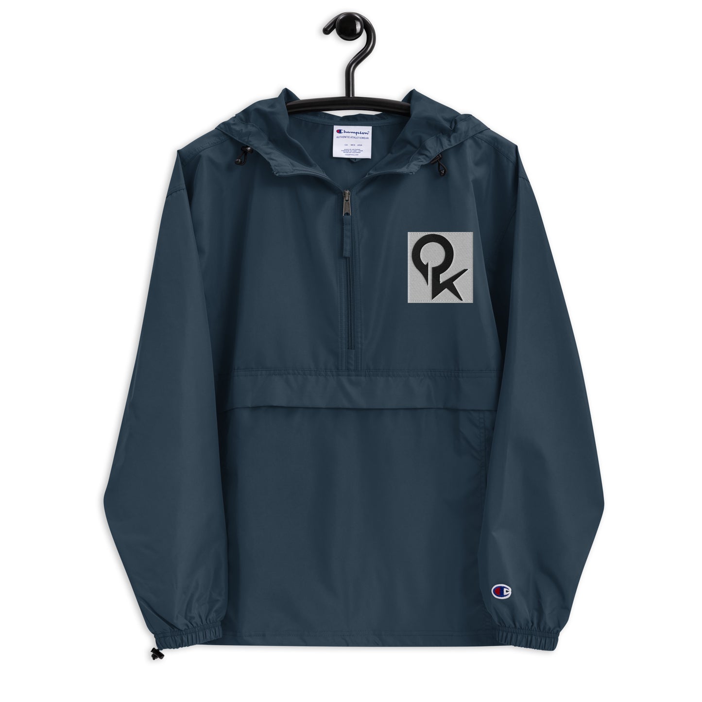 Embroidered Champion Packable Jacket (Square Quick)