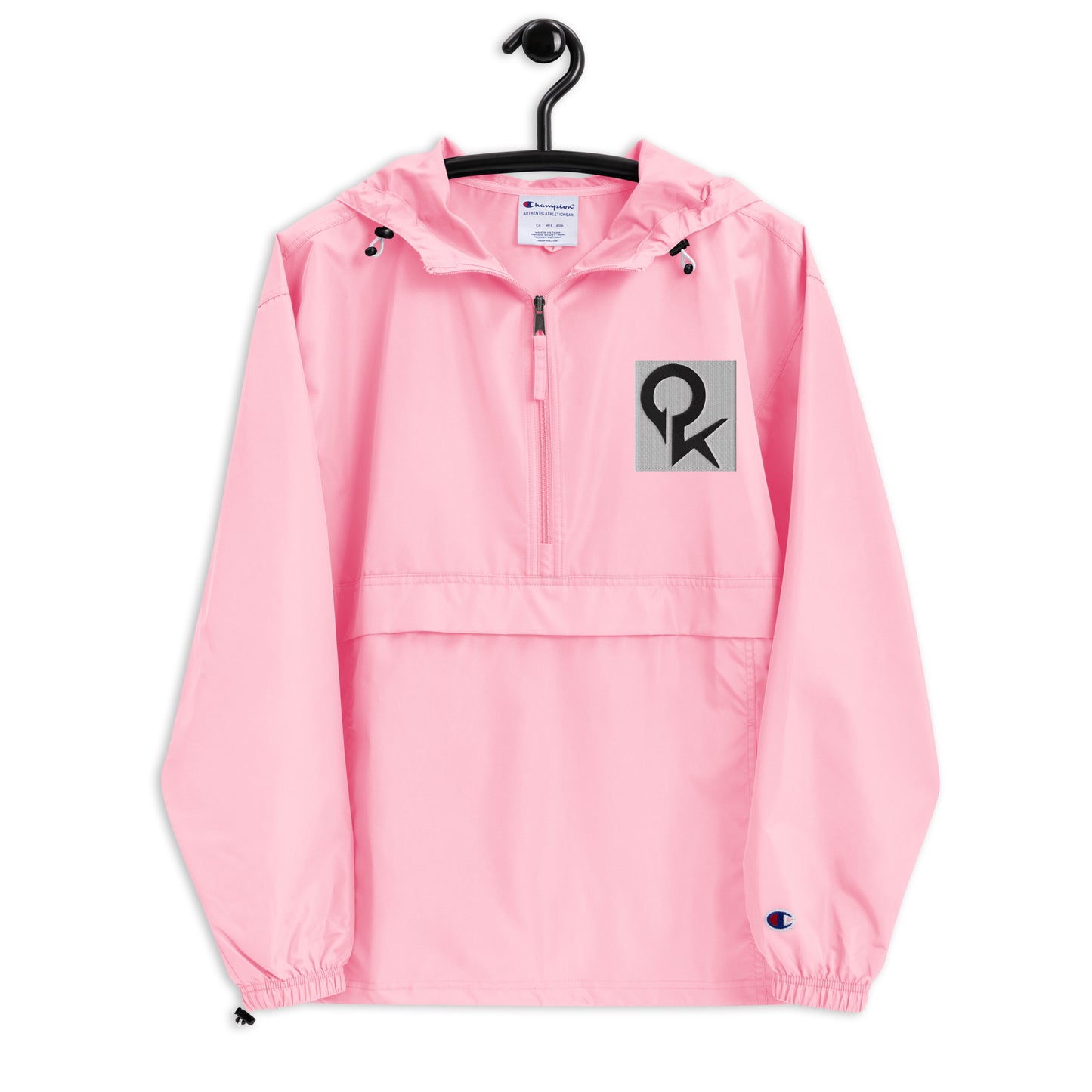 Embroidered Champion Packable Jacket (Square Quick)