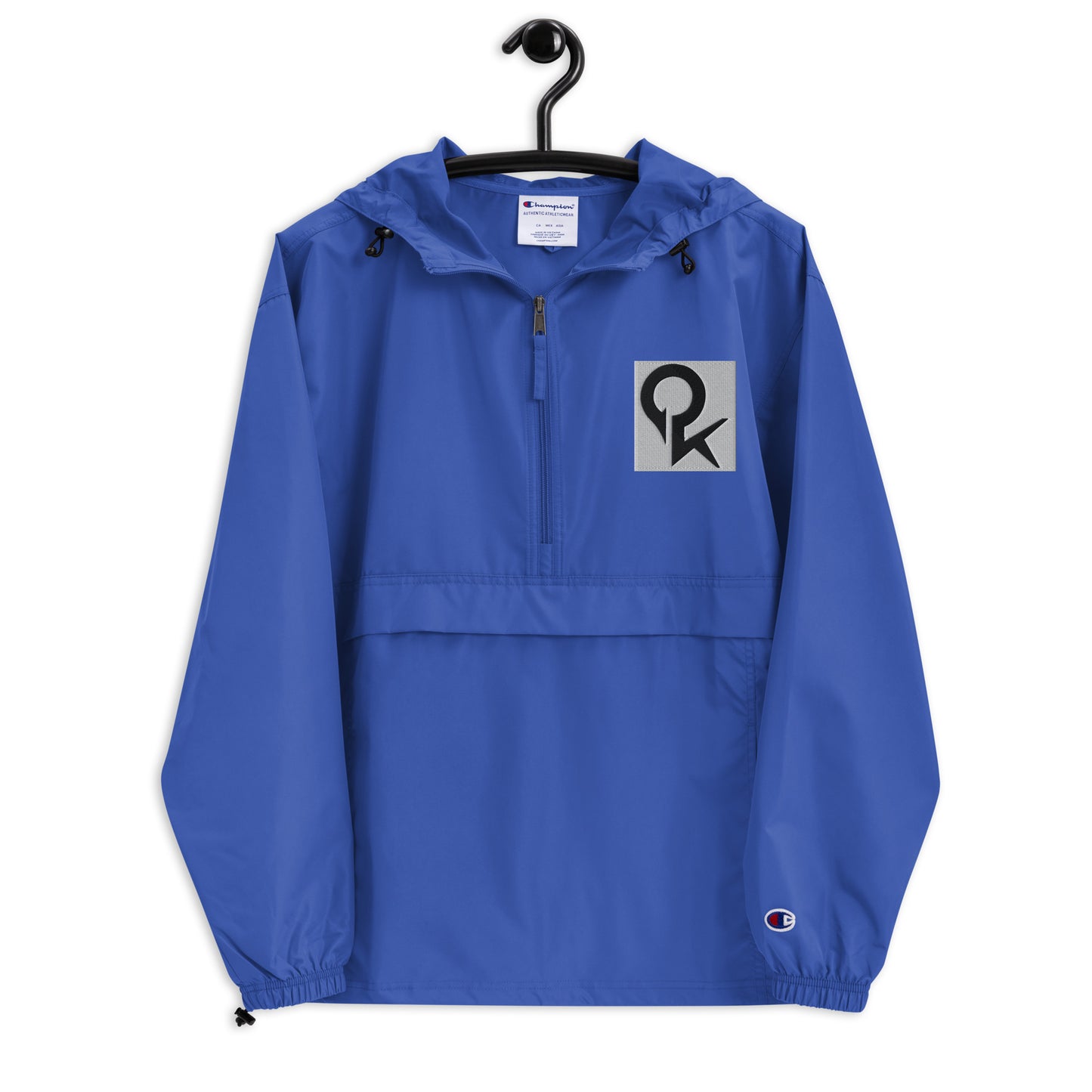 Embroidered Champion Packable Jacket (Square Quick)