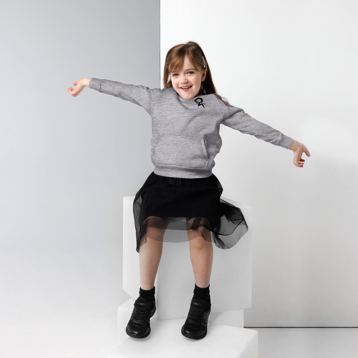 Kids eco hoodie (Black Quickk)