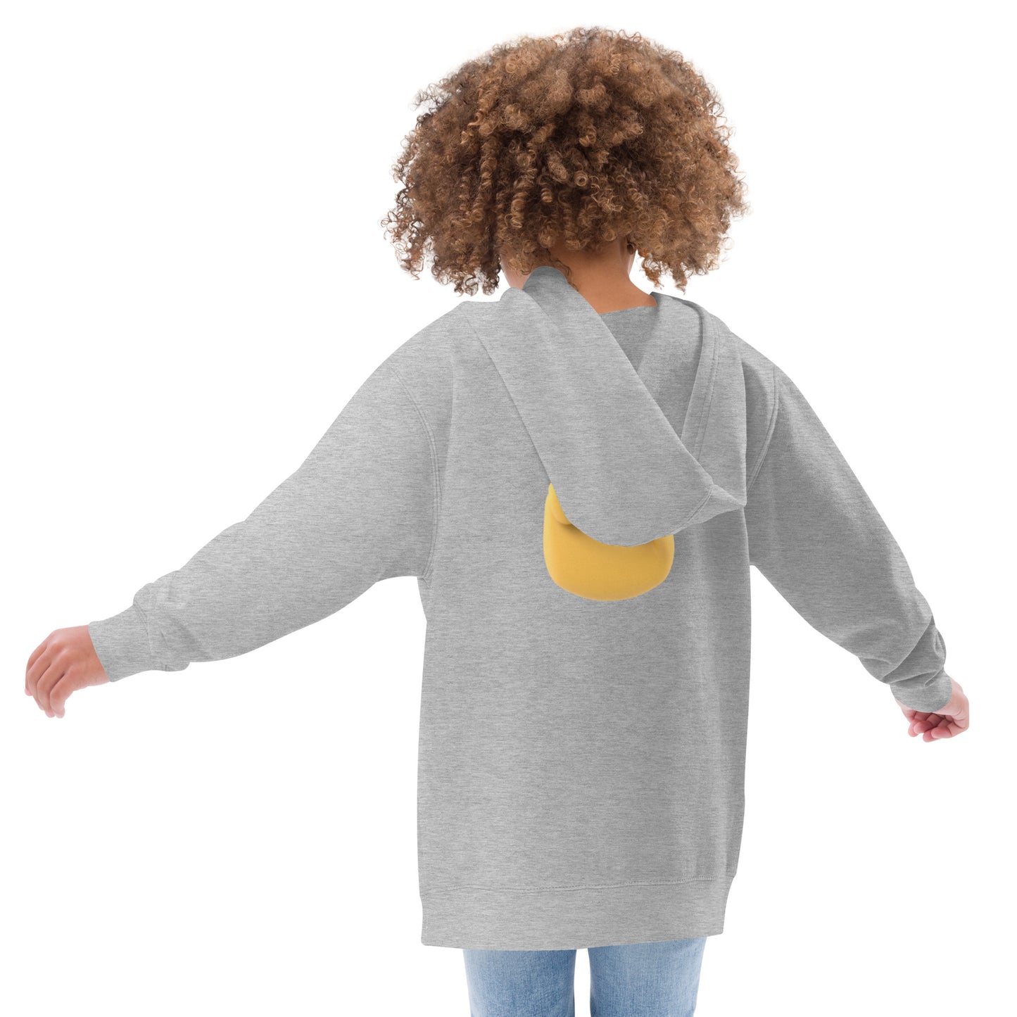 Kids fleece hoodie (Black Square)