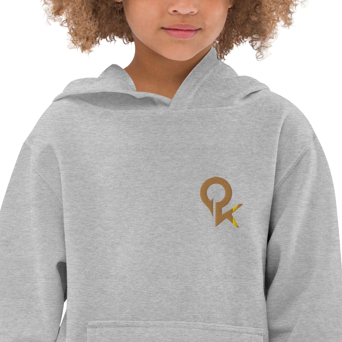 Kids fleece hoodie (Gold Quickk)