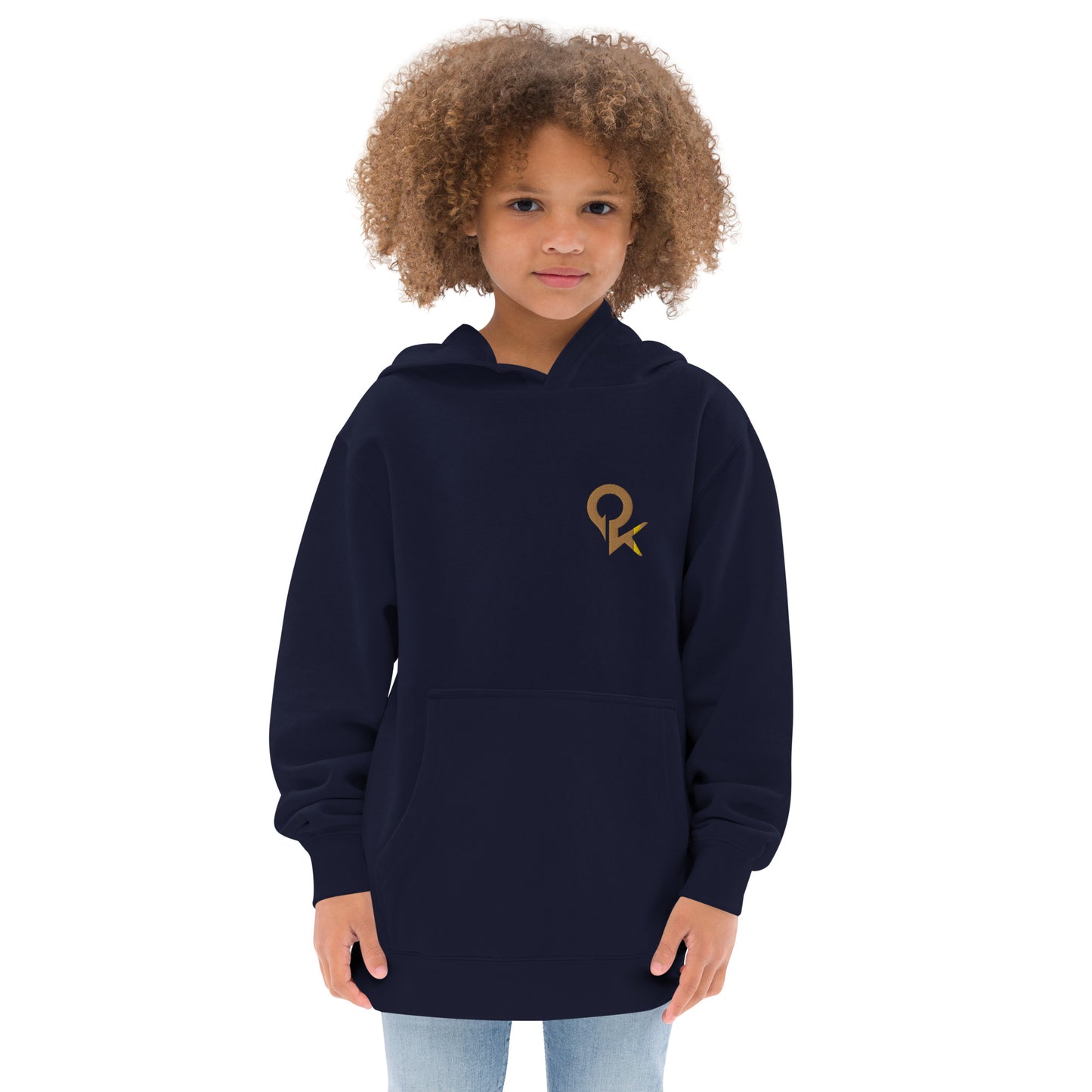 Kids fleece hoodie (Gold Quickk)