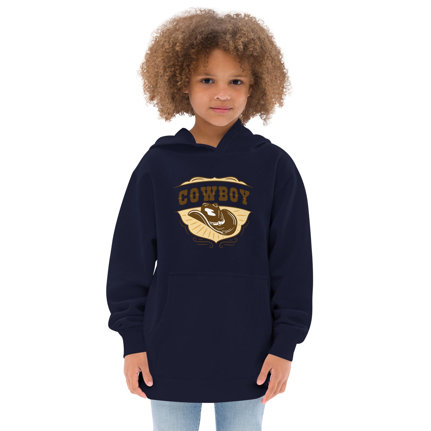 Kids fleece hoodie (Cowboy)