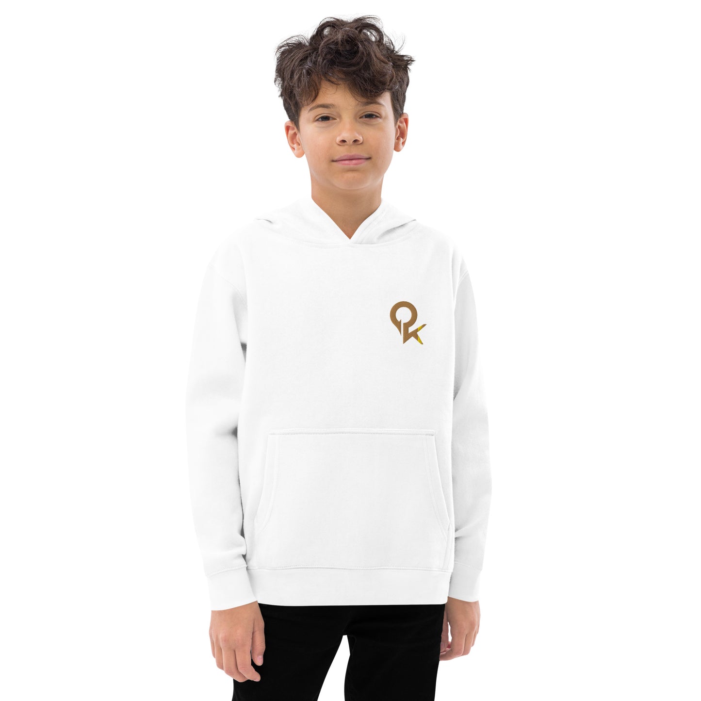 Kids fleece hoodie (Gold Quickk)