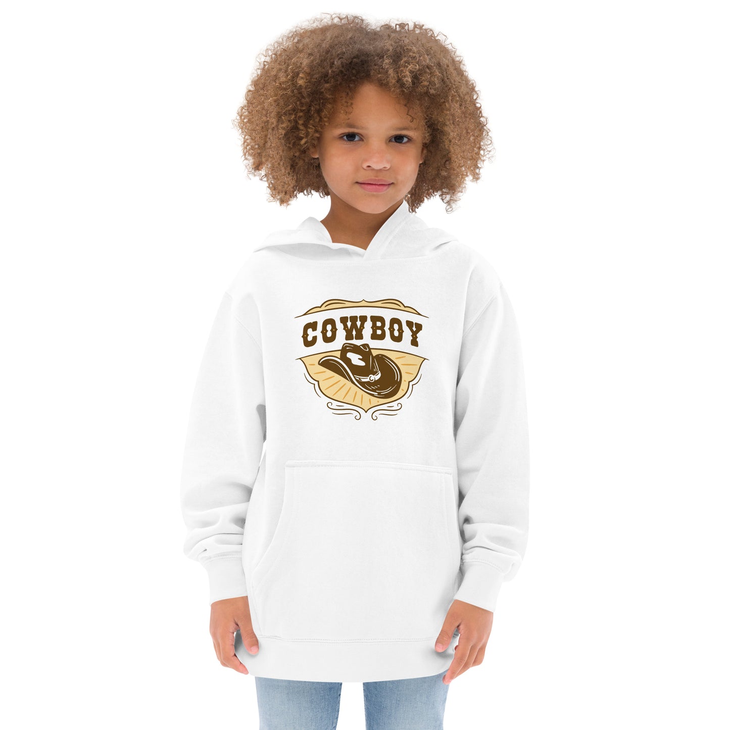 Kids fleece hoodie (Cowboy)