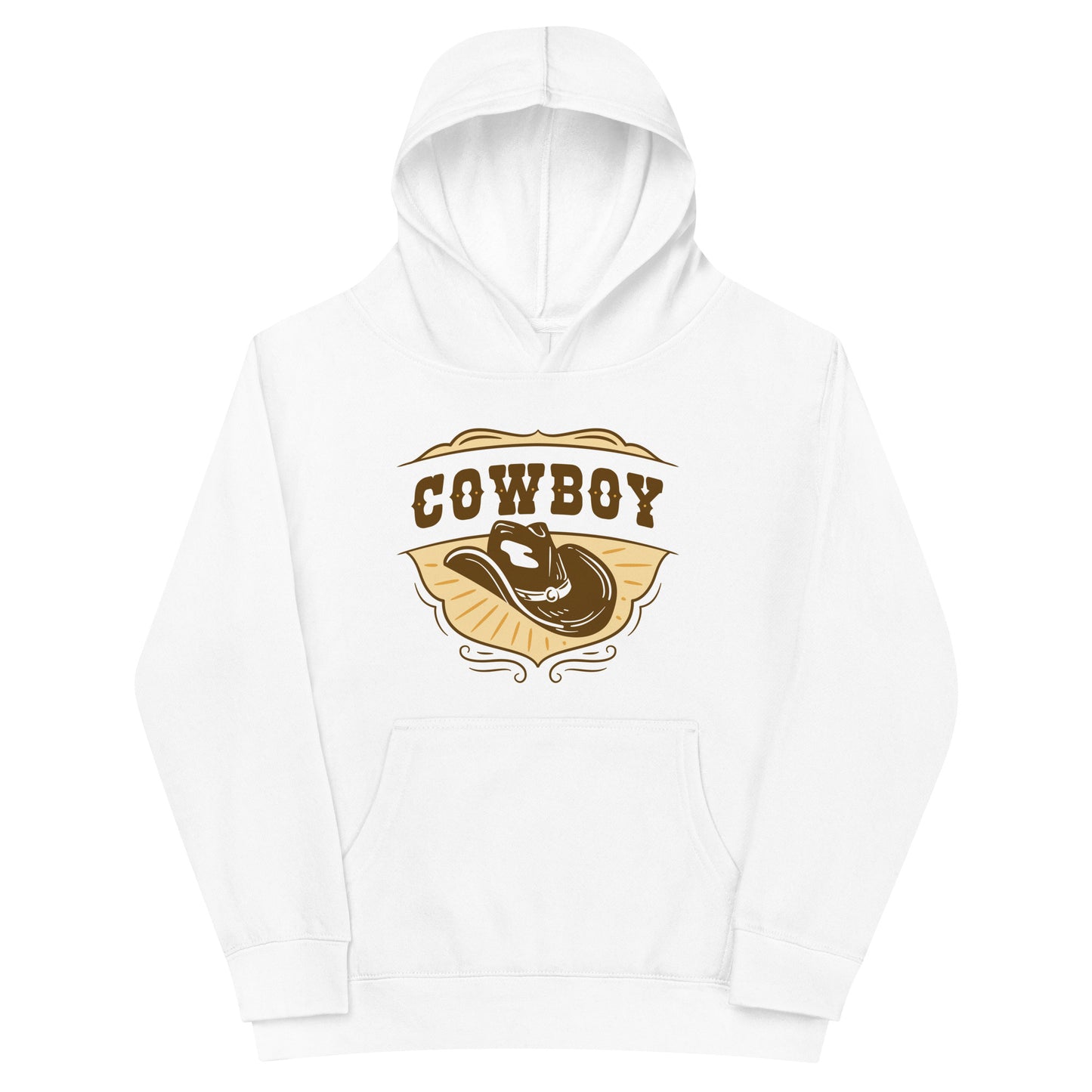 Kids fleece hoodie (Cowboy)