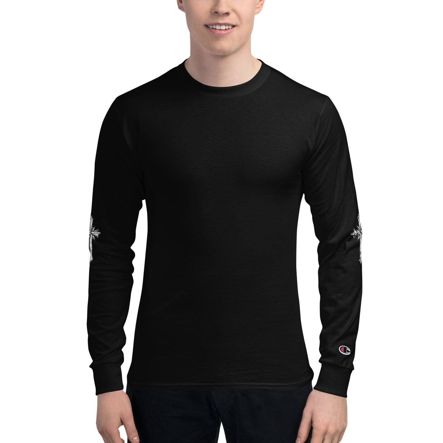 Men's Champion Long Sleeve Shirt (White Quickk)