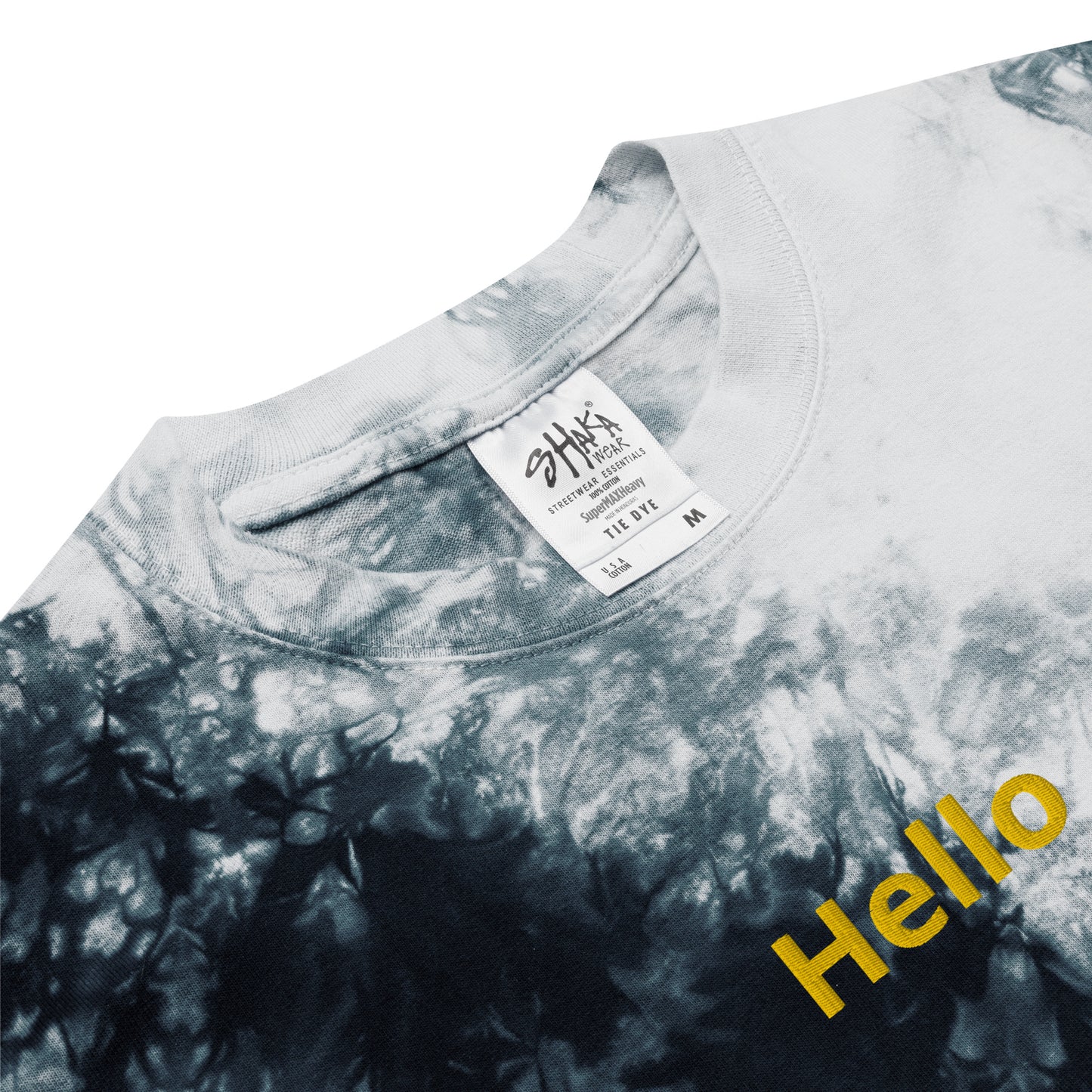 Oversized tie-dye t-shirt (Hello)