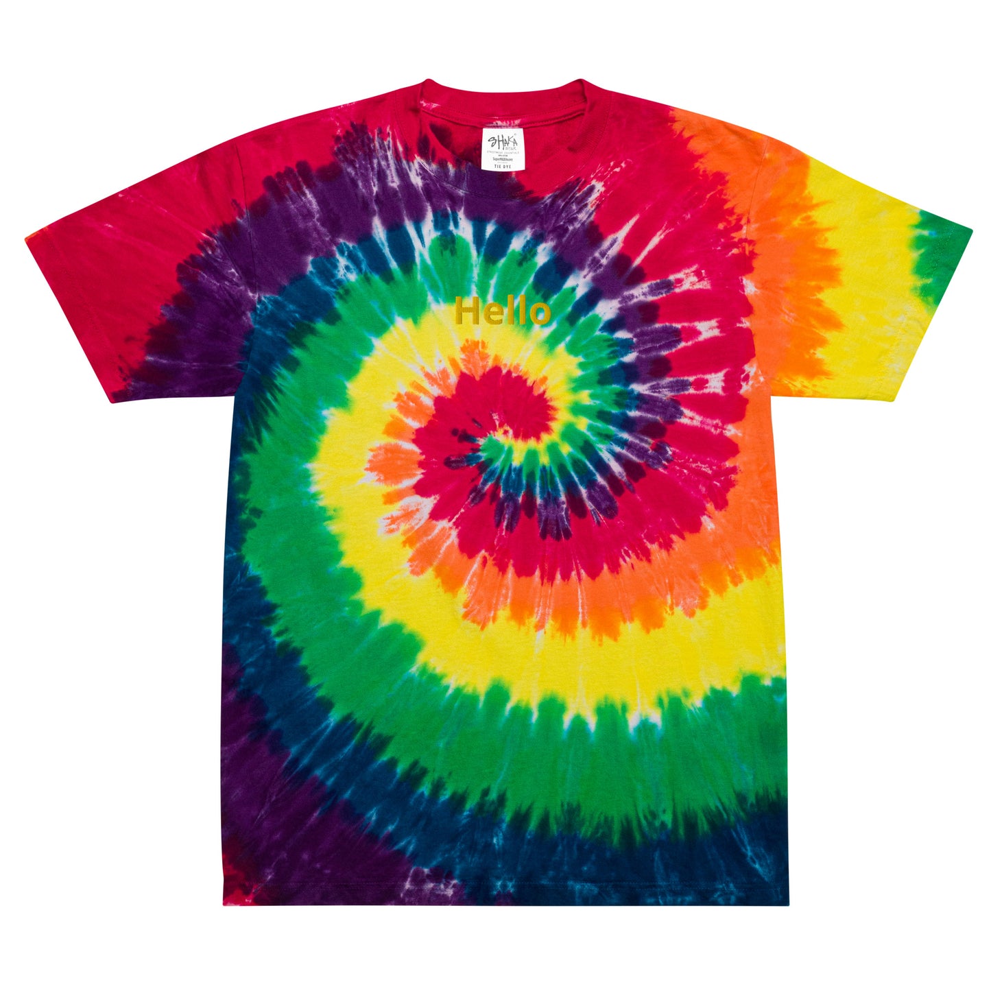 Oversized tie-dye t-shirt (Hello)