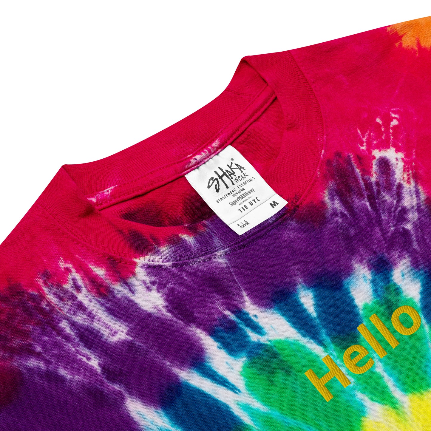 Oversized tie-dye t-shirt (Hello)