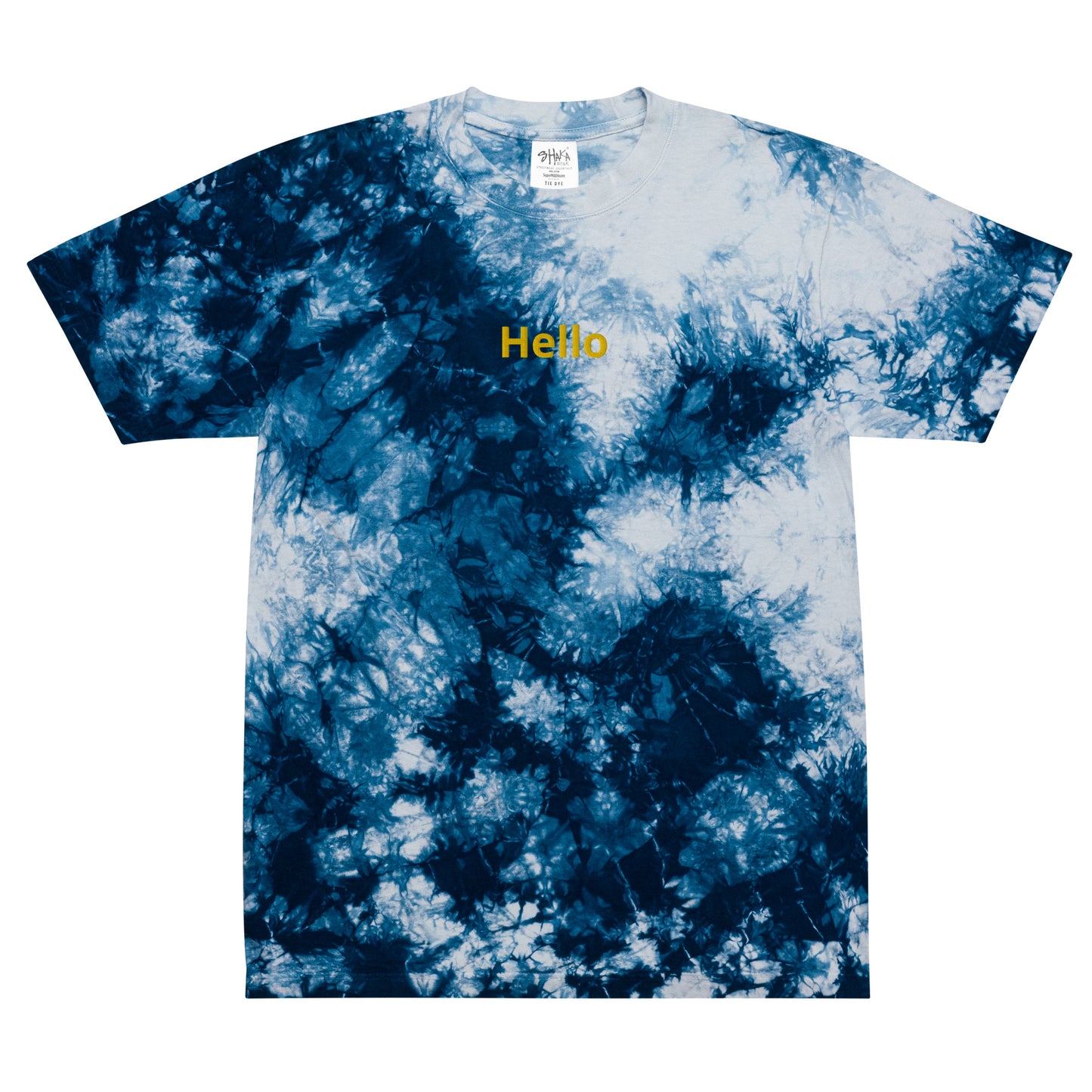 Oversized tie-dye t-shirt (Hello)