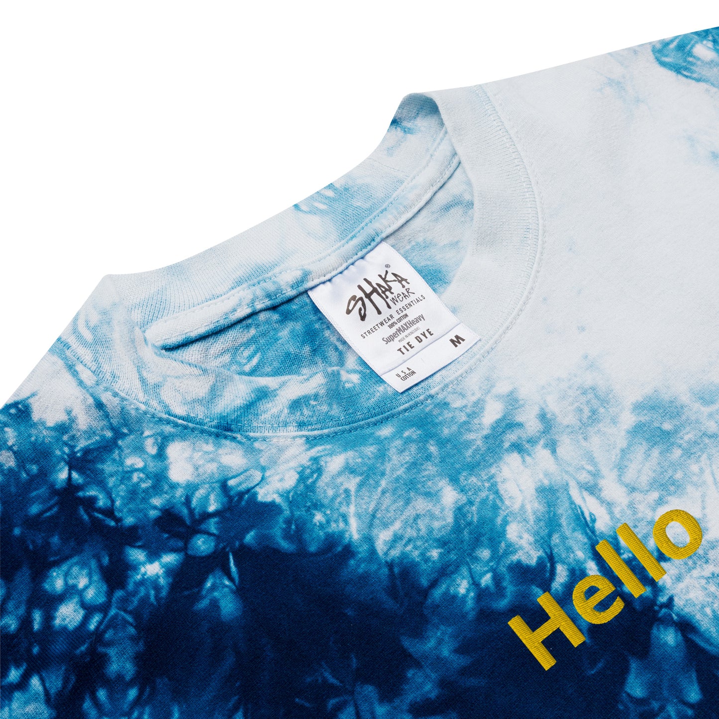 Oversized tie-dye t-shirt (Hello)