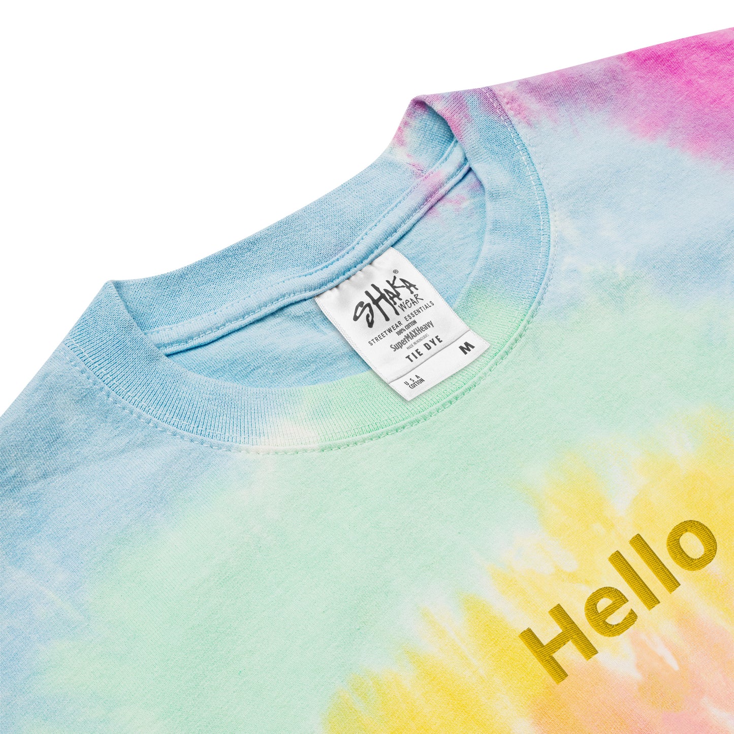 Oversized tie-dye t-shirt (Hello)