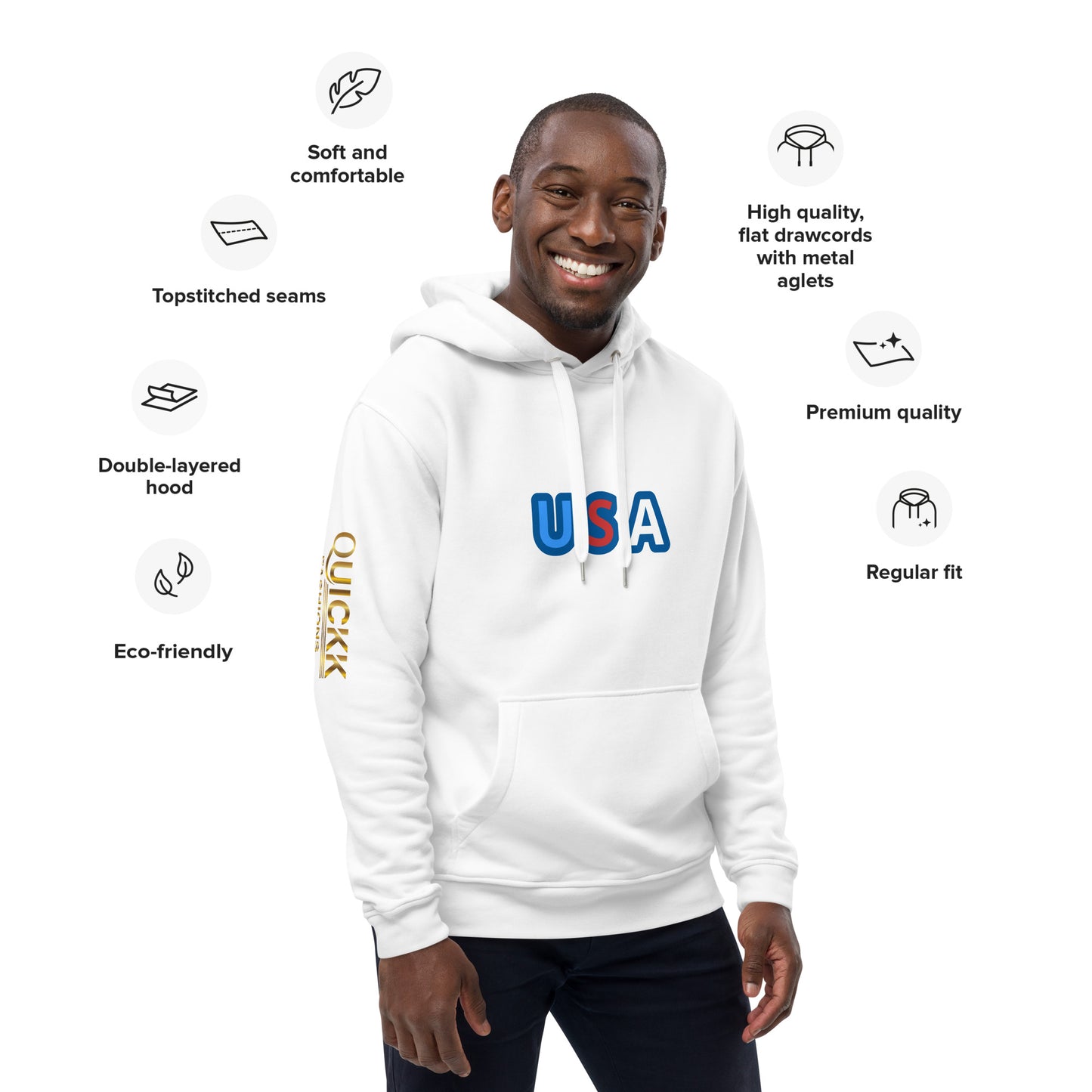 Premium eco hoodie (Quickk USA)