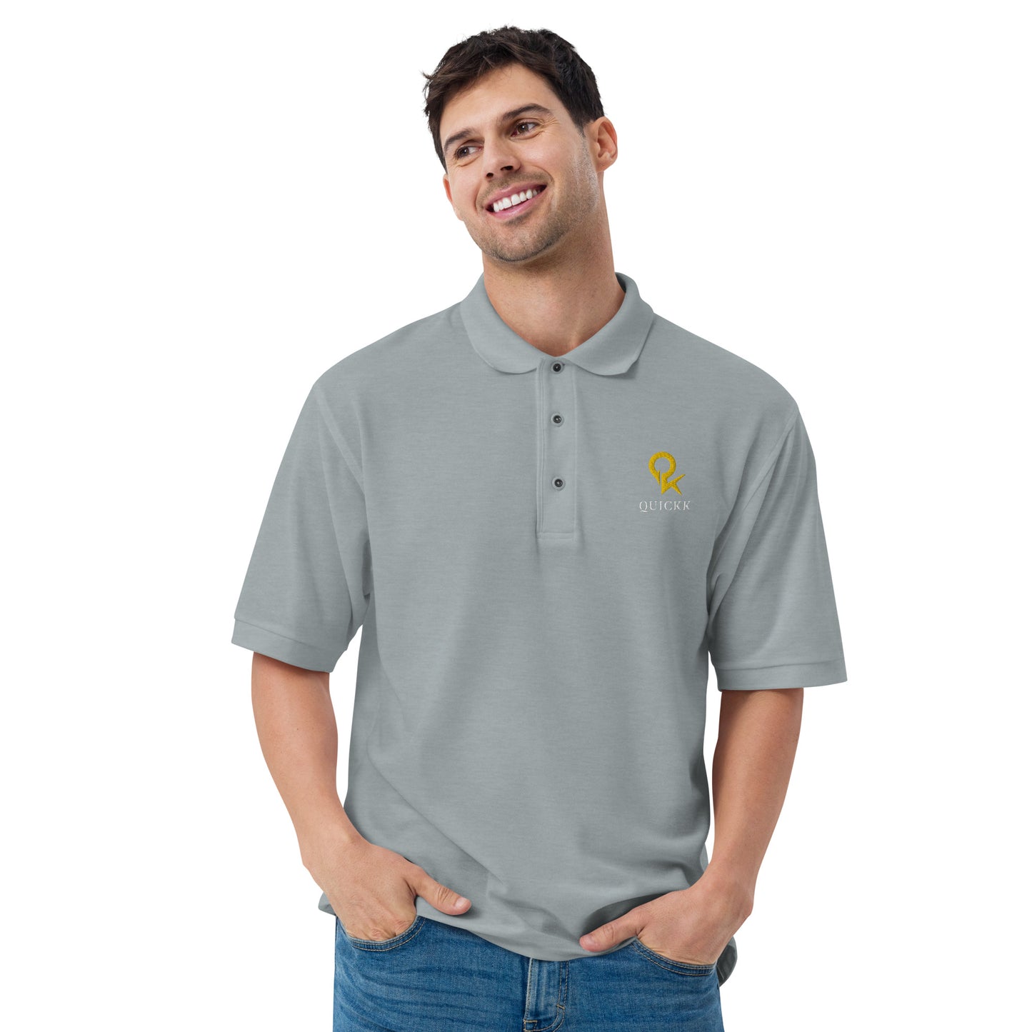 Men's Premium Polo (Yellow Quick)