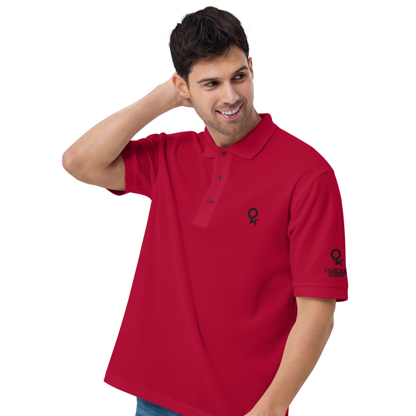 Men's Premium Polo (Black Quickk)