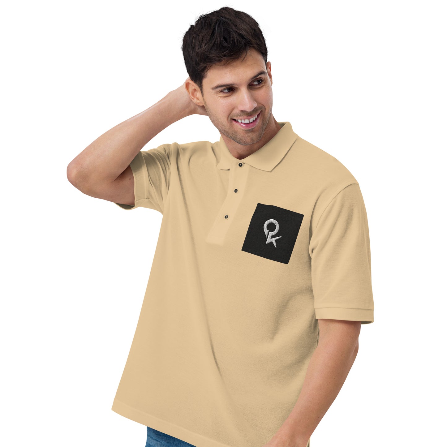 Men's Premium Polo (Black Square)