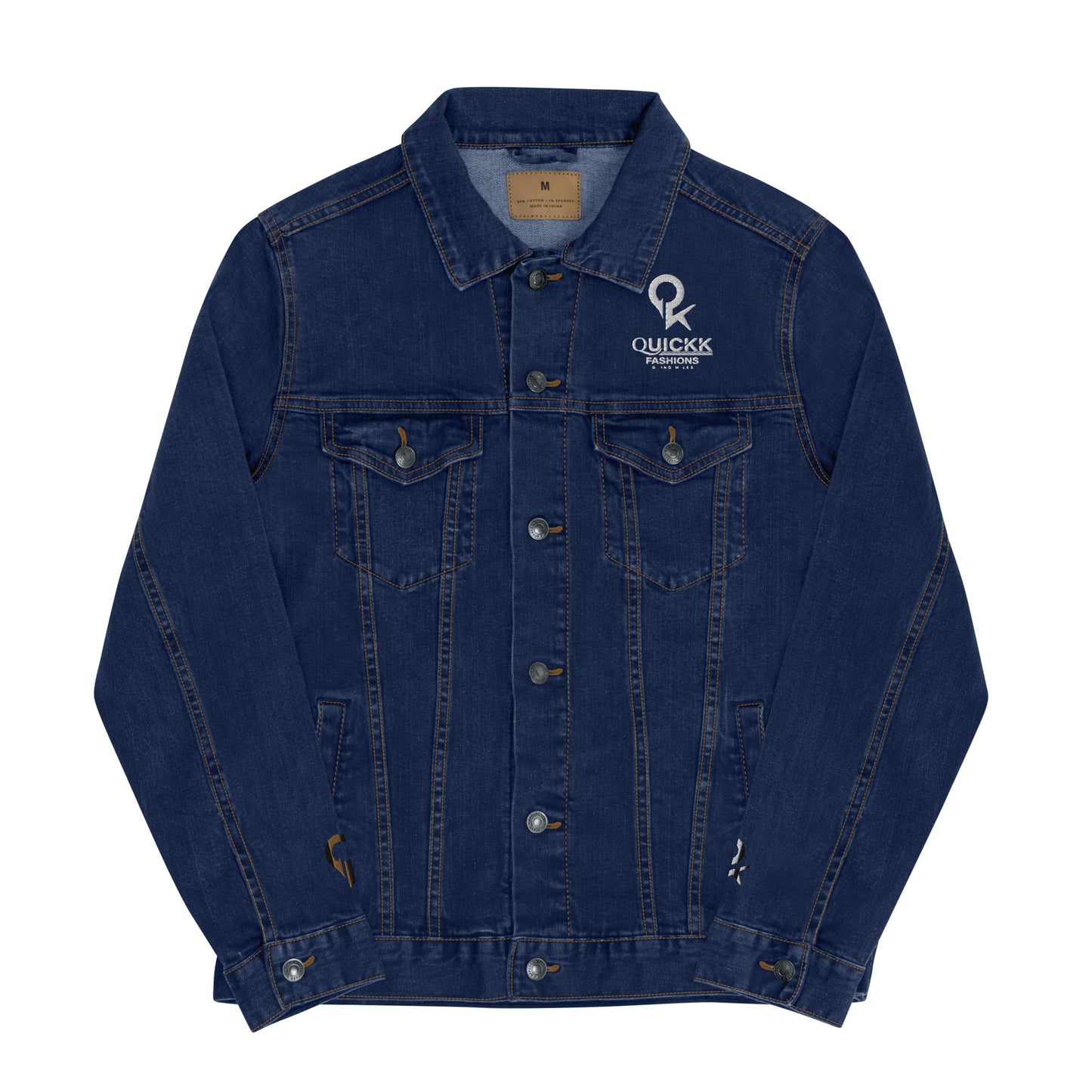 Unisex denim jacket (White Quickk)